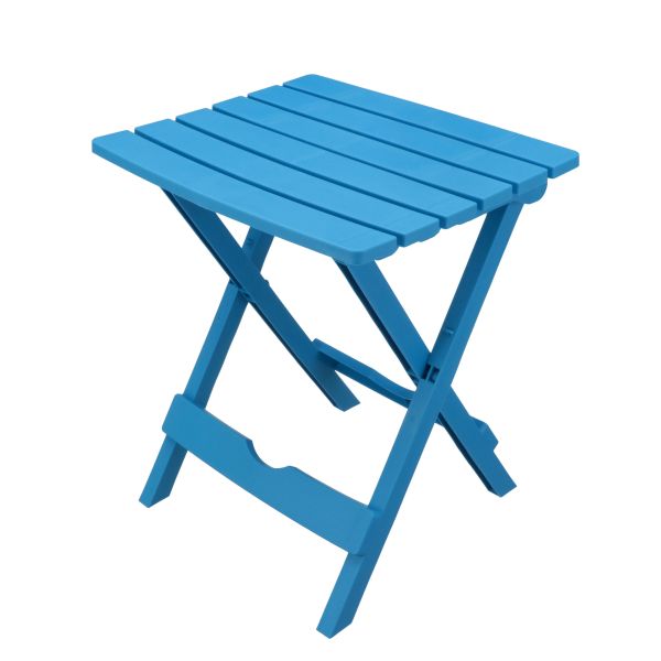 Pack of 8 Adams Manufacturing Quik-Fold Side Table Pool Blue 